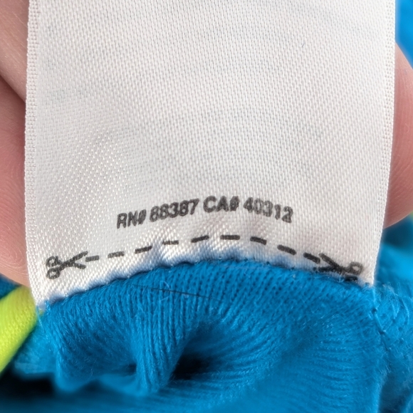 Adidas Women's Teal and Neon Lime Full Zipped Embroidered Jacket ~ Size Medium - Picture 10 of 13